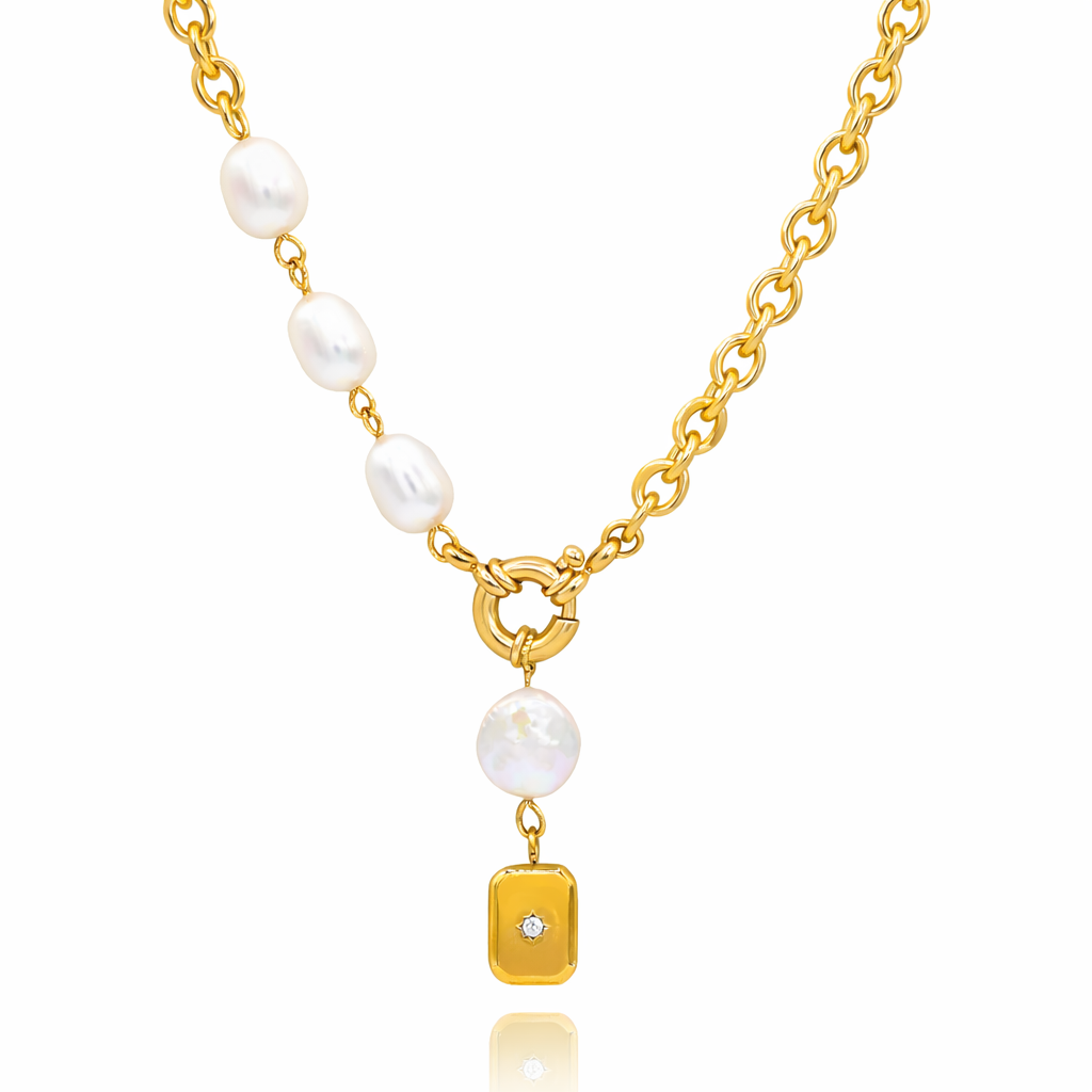 Freshwater Pearl Drop Necklace – La Meno