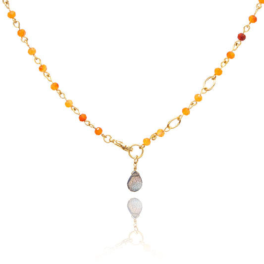 Ethereal Orange 2-Way Bracelet/Necklace