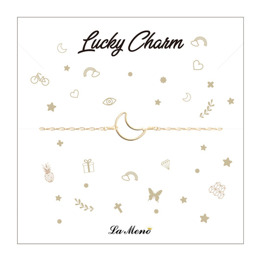 [Lucky Charm] Moon-Lucky Charm Bracelet-La Meno