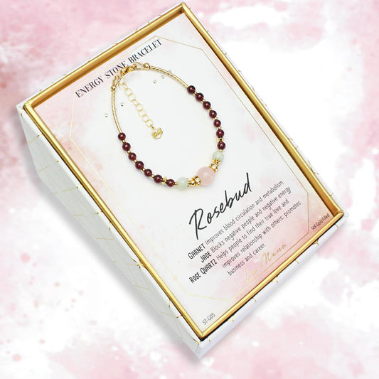 Rosebud-Energy Stone Bracelet-La Meno
