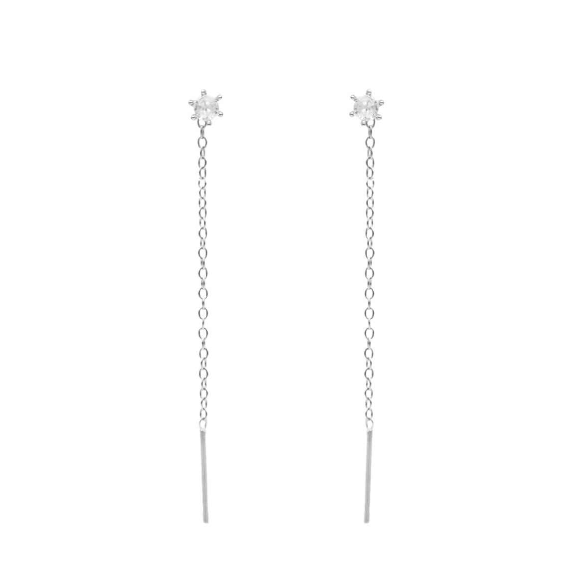 Radiant Halo Thread Earrings