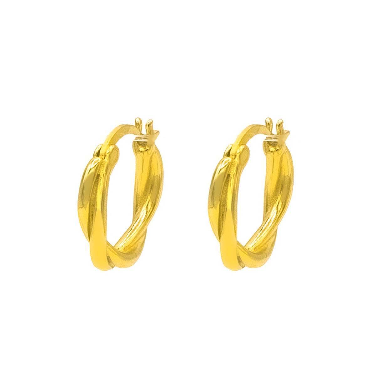 Intertwine Huggie Earrings