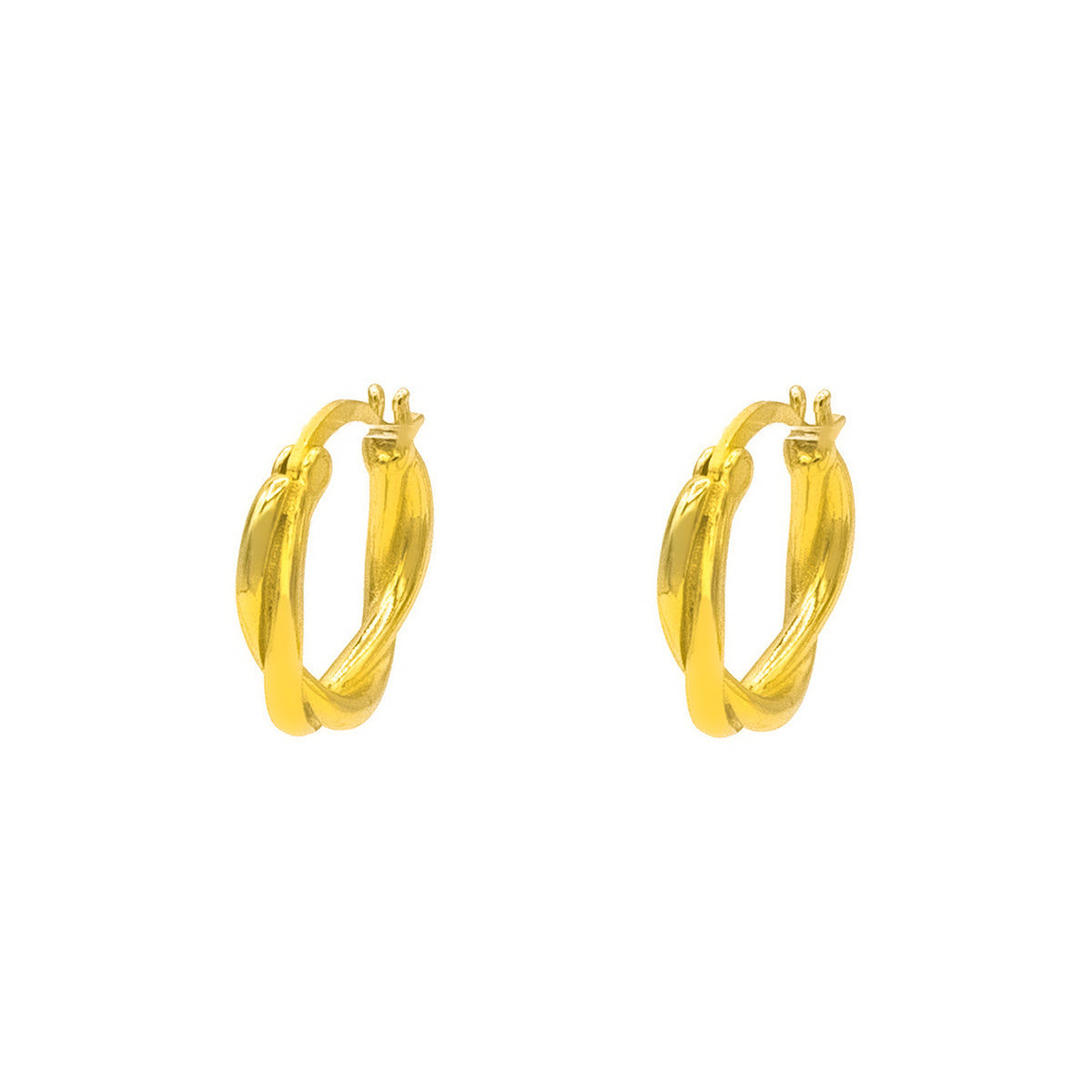 Intertwine Huggie Earrings