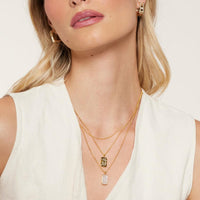 Mother of Pearl Zodiac Double-Sided Necklace