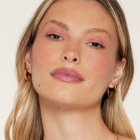 Round Square Huggie Earrings