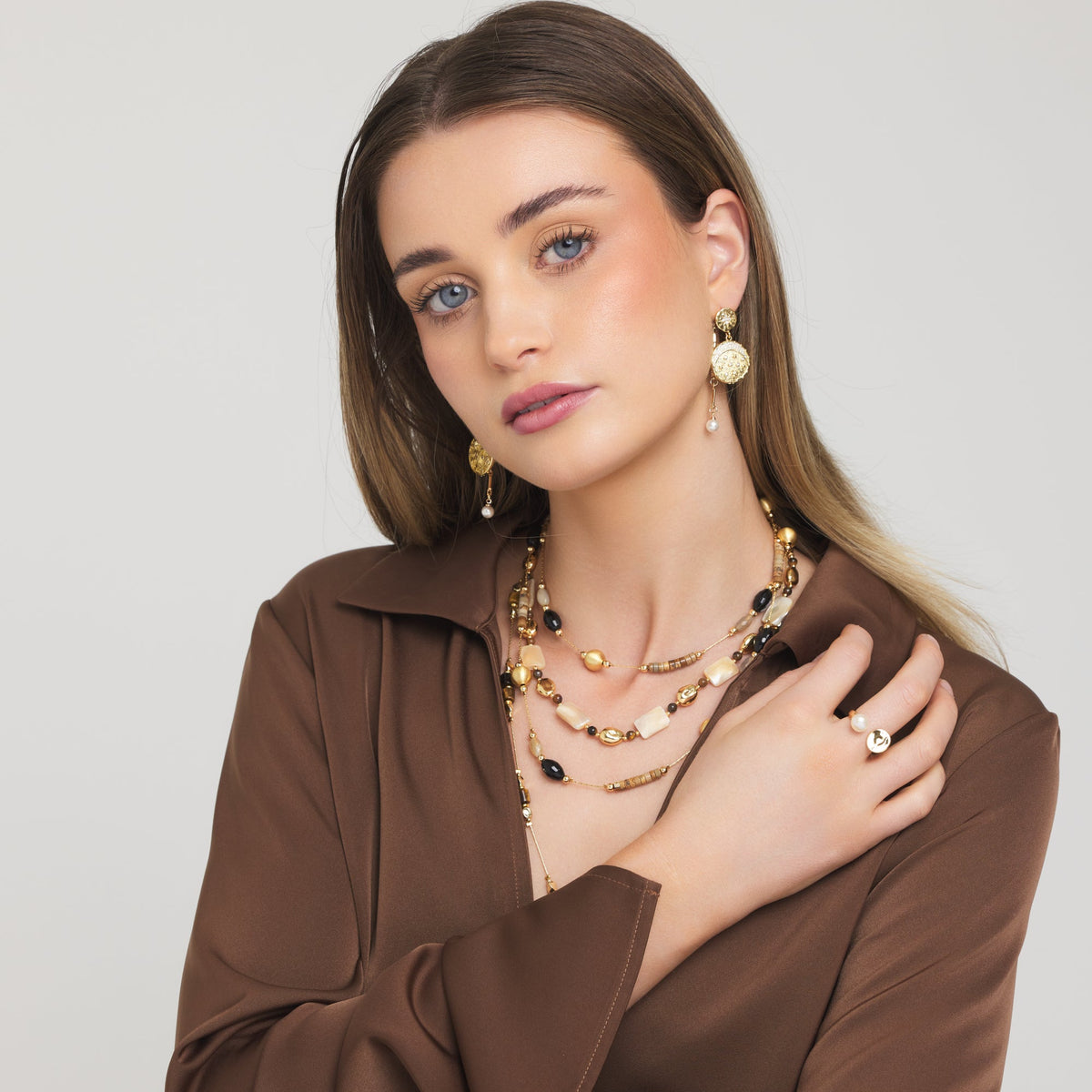 Golden Earth Necklace