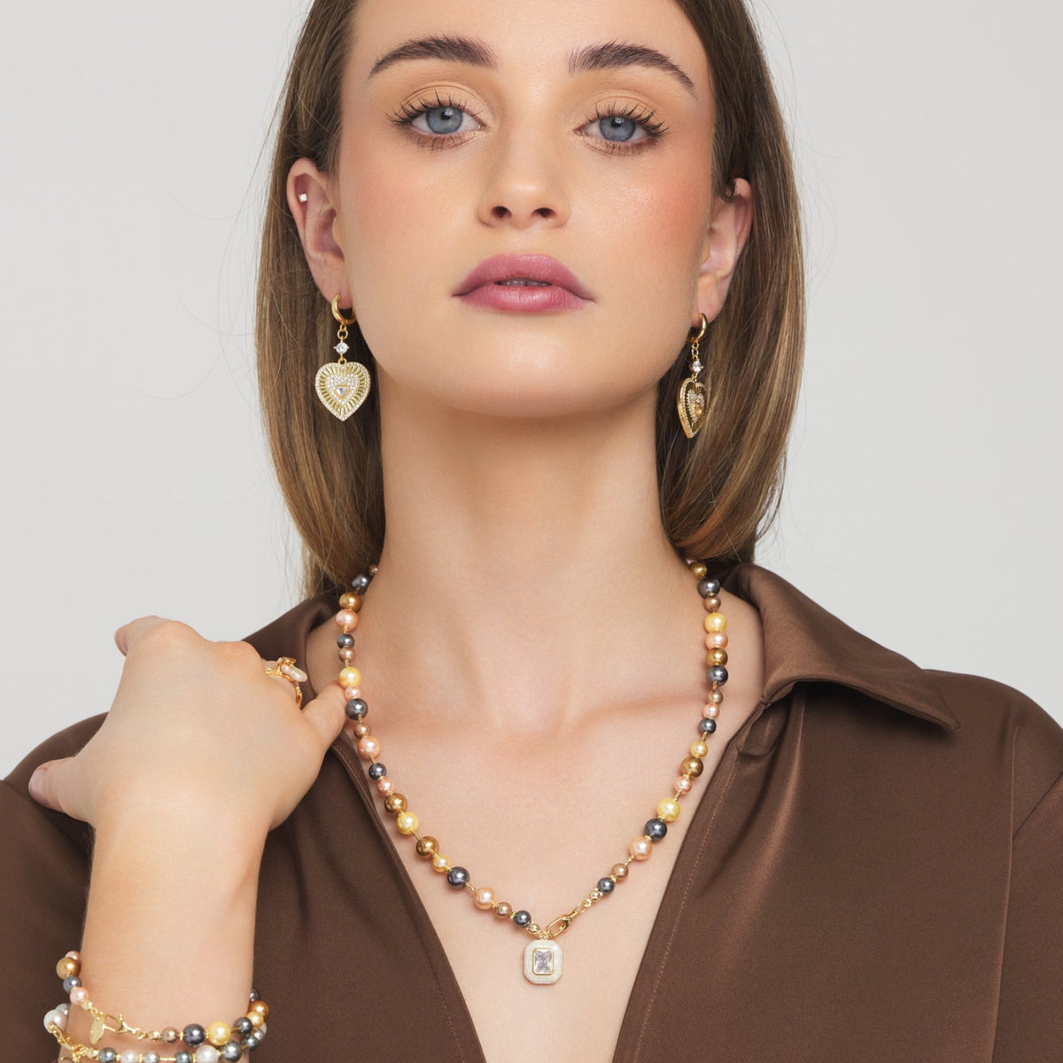 Amour Halo Hoop Earrings