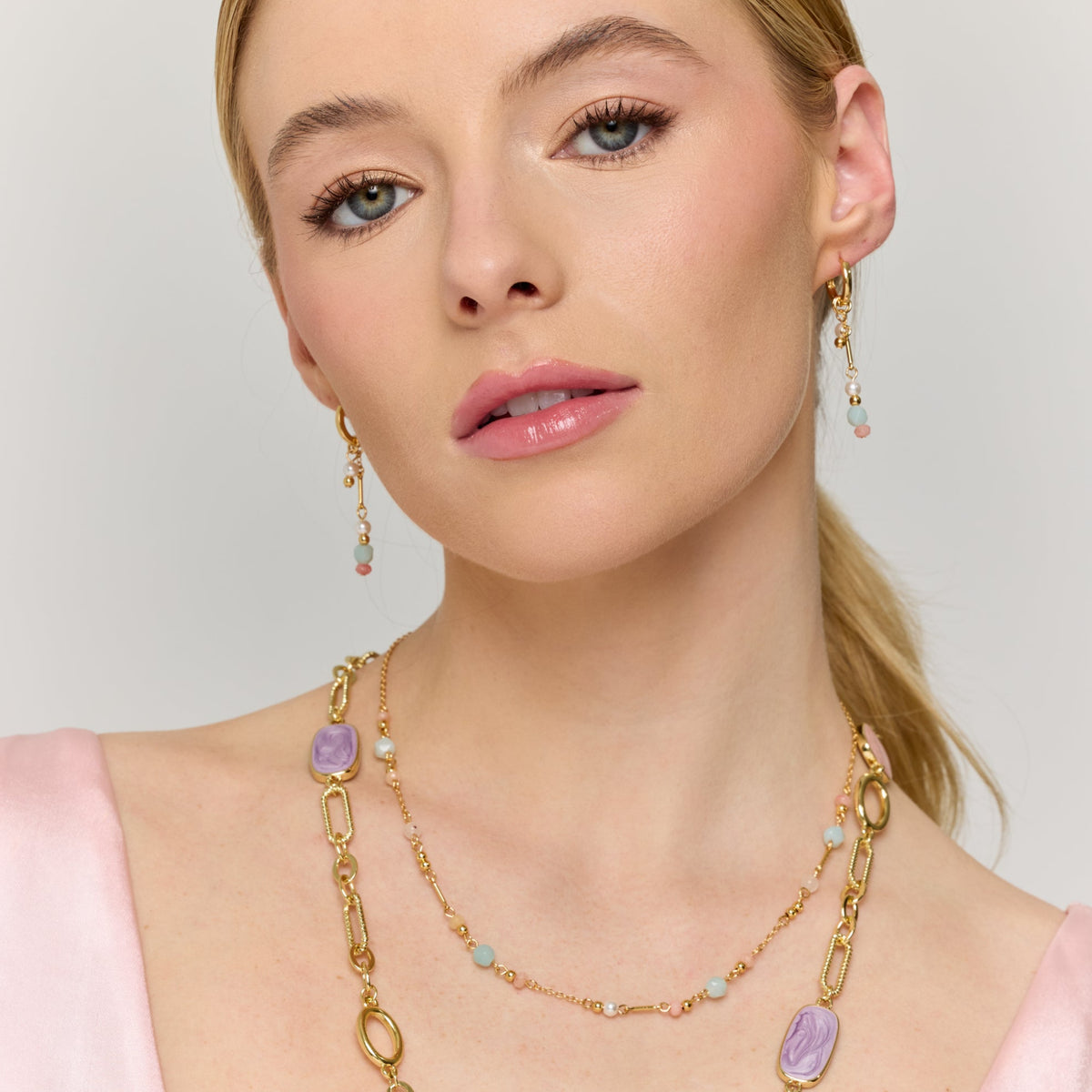 Pastel Pearl Earrings