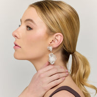 Steel Flower Earrings