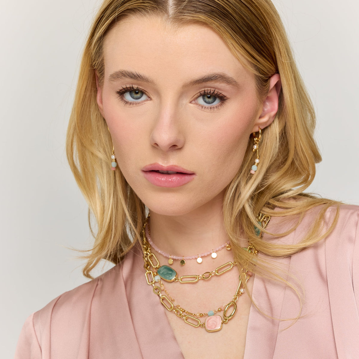 Tiles of Teal Necklace