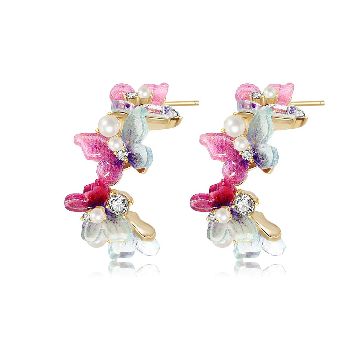 Pearly Butterfly Whispers Earrings