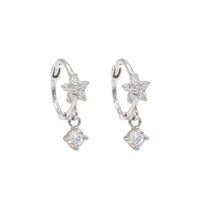 Tiny Flower Huggie Earrings