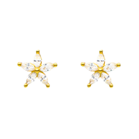 Demure Star Screw Back Earrings