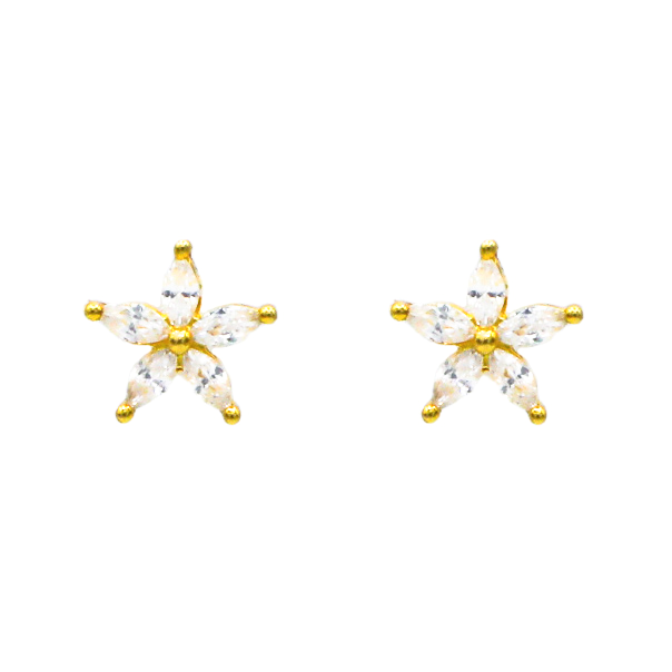 Demure Star Screw Back Earrings