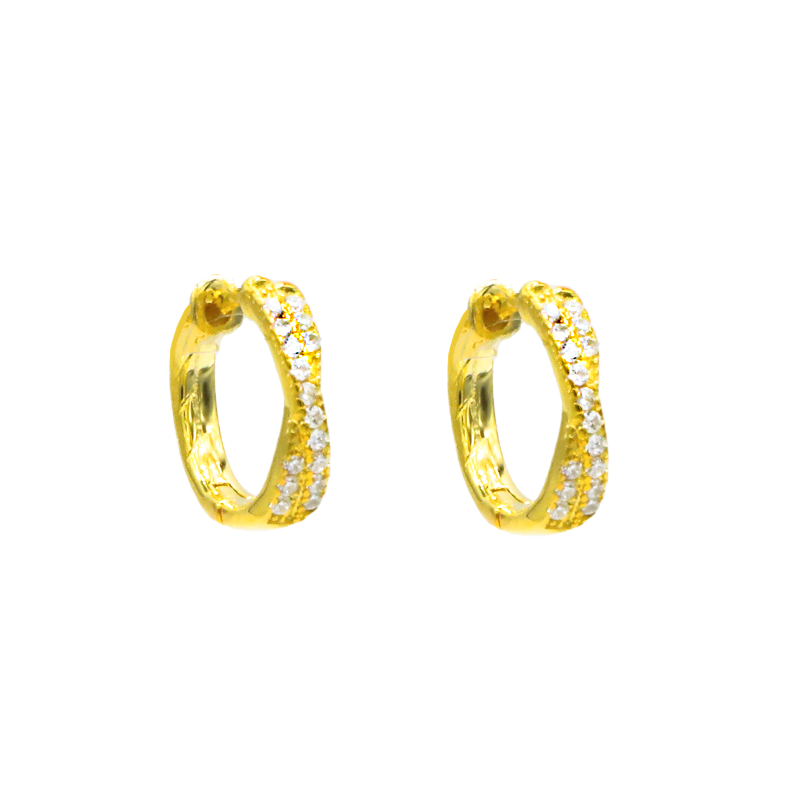 Glow and Twist Hoop Earrings