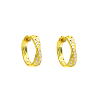 Glow and Twist Hoop Earrings