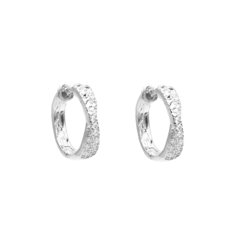 Glow and Twist Hoop Earrings