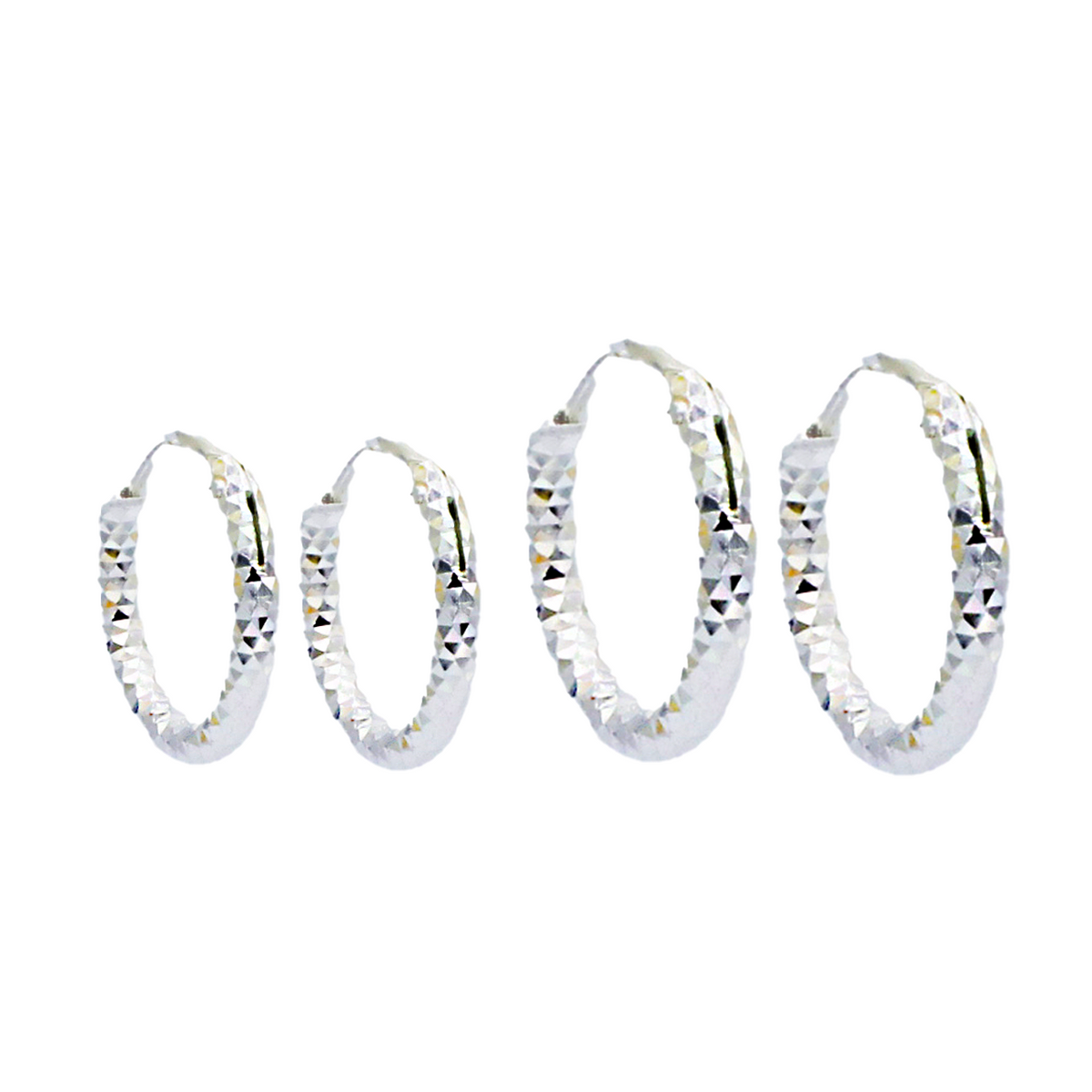 Linear Luxe Hoop Earrings