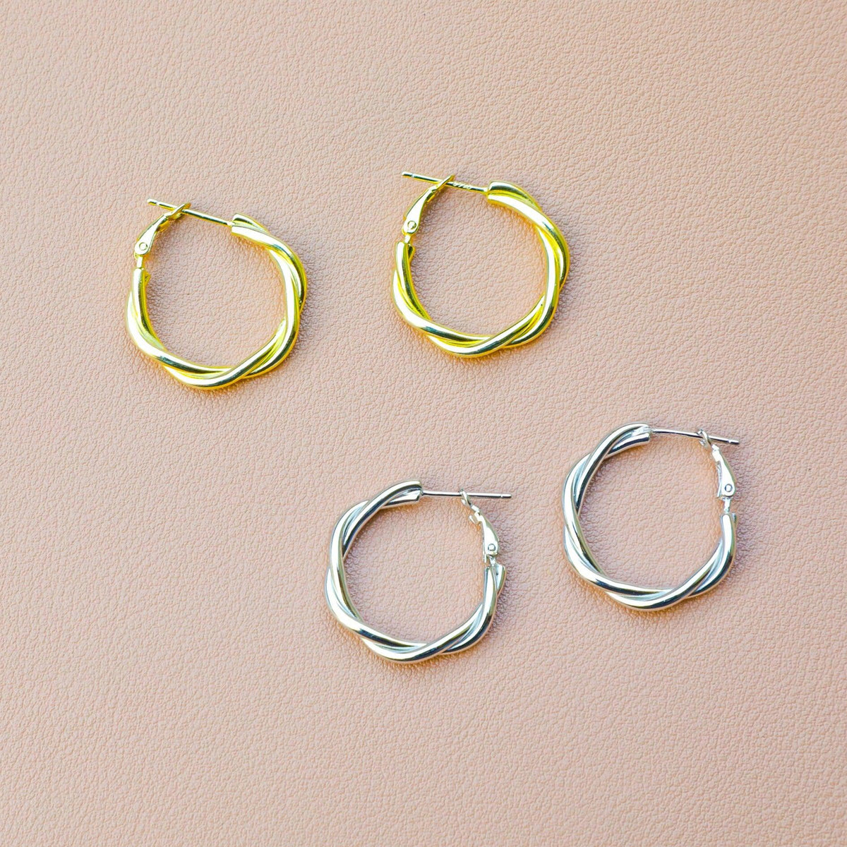 Intertwine Huggie Earrings