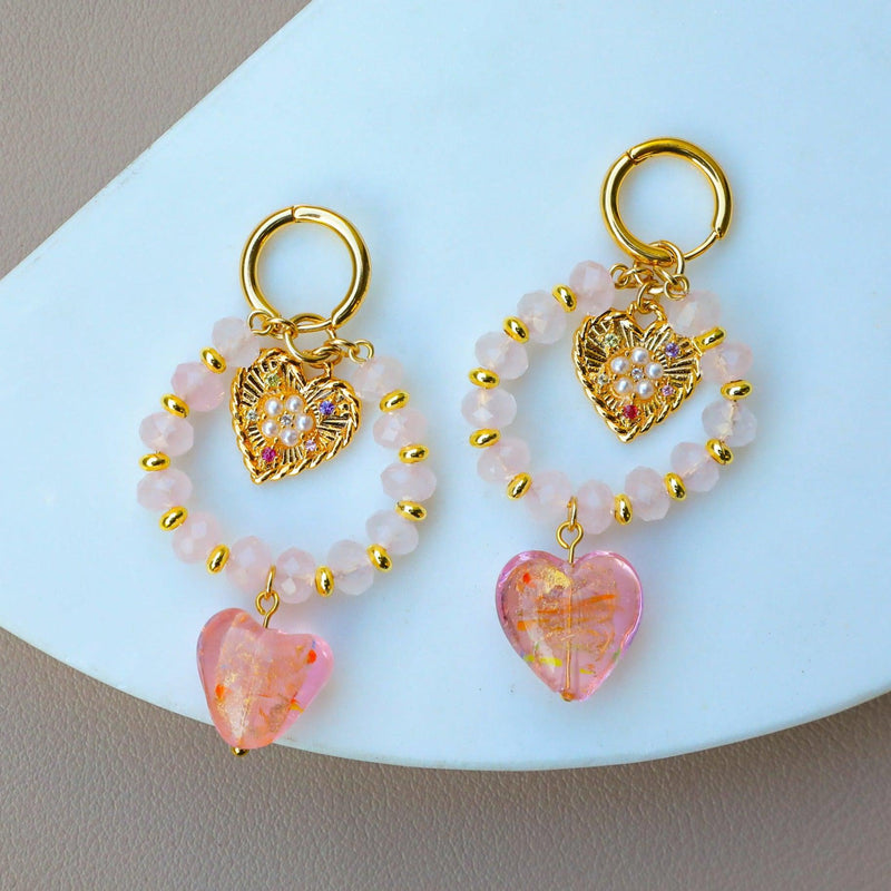 Rose Quartz Fever Earrings