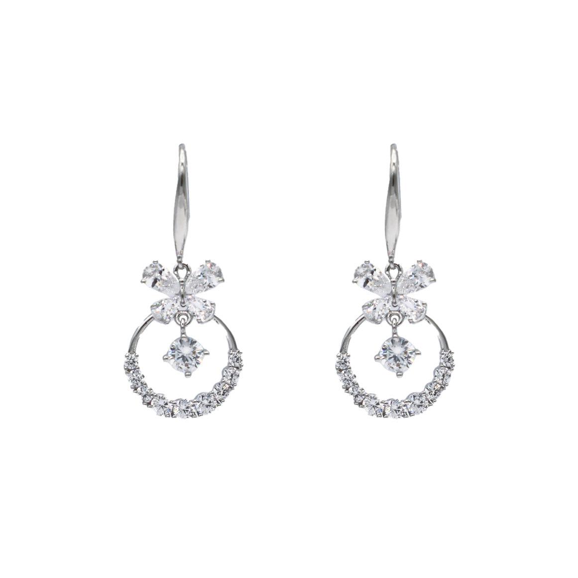 Butterfly Ring Hoop Earrings