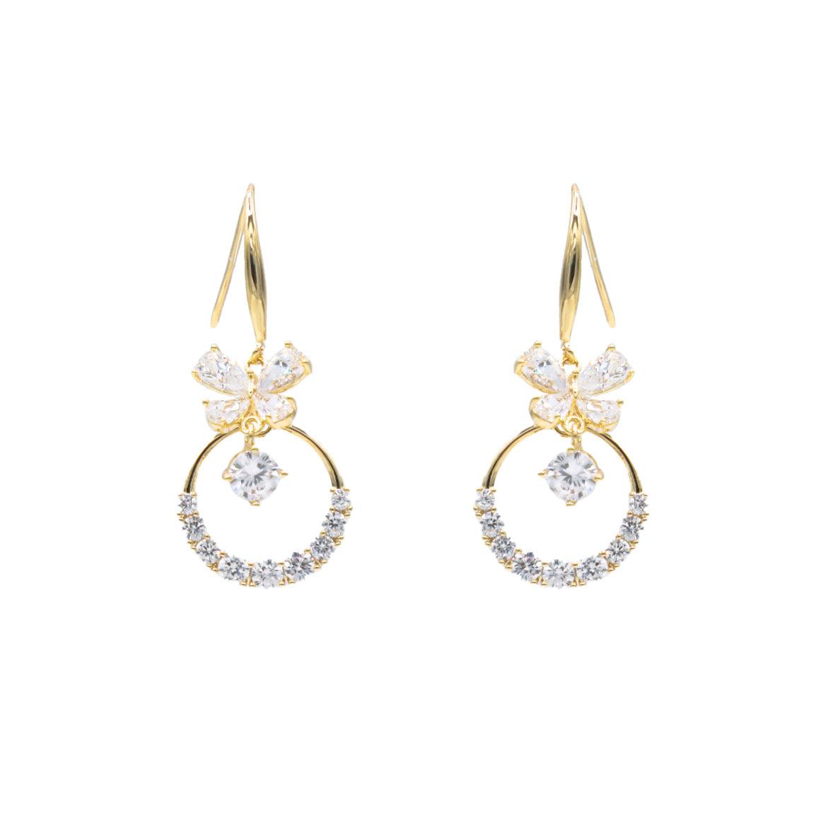 Butterfly Ring Hoop Earrings