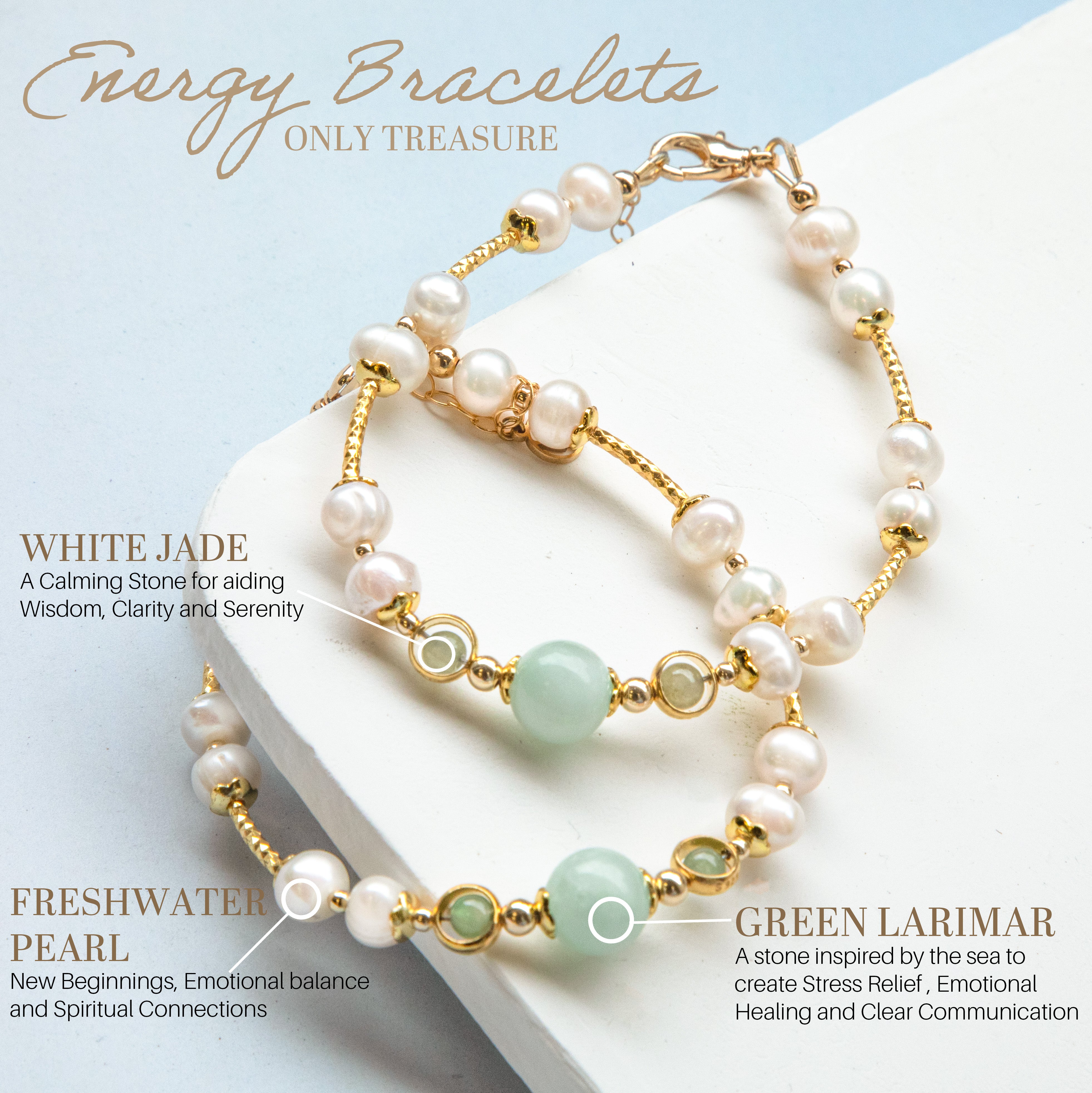 Only Treasure | Handmade Pearl Bracelet for Her | Freshwater Pearl