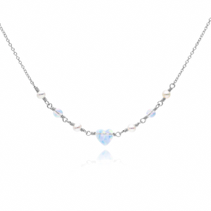 Opal Heartbeat Necklace