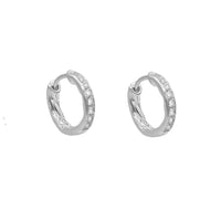 Crystal Loop Huggie Earrings