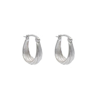Bevel Hoop Earrings