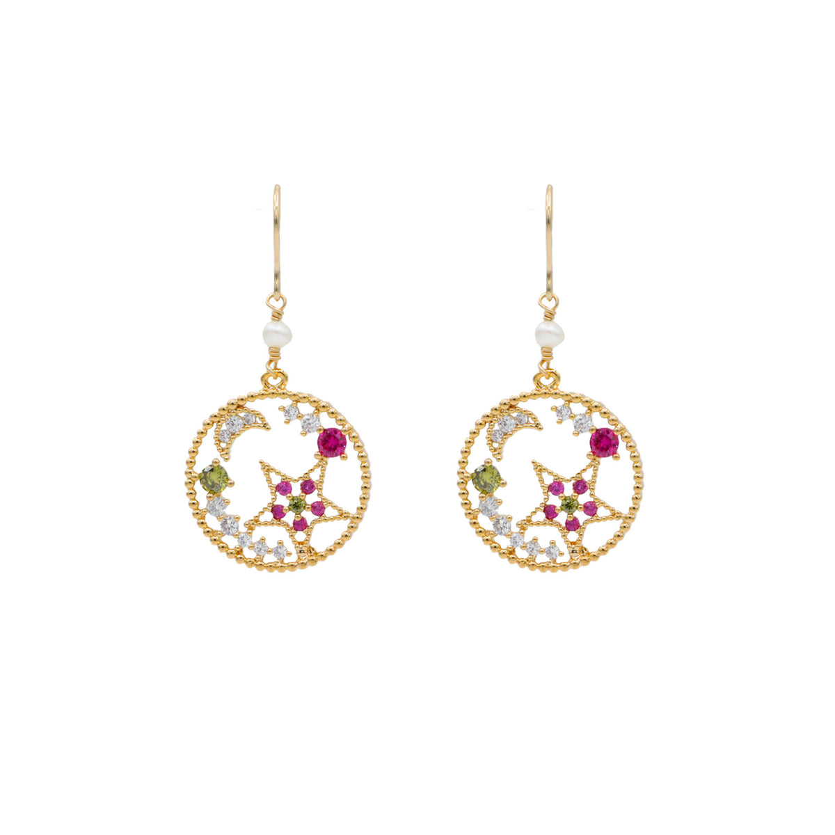 Aligning Star Drop Earrings