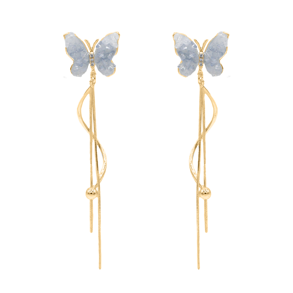 Butterfly Twist Drop Earrings