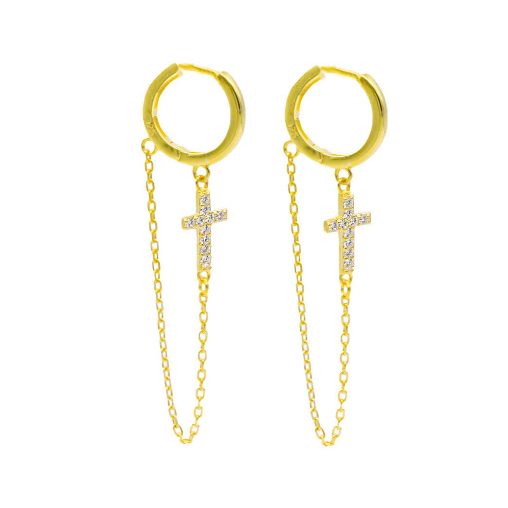 Trinity Cross Earrings