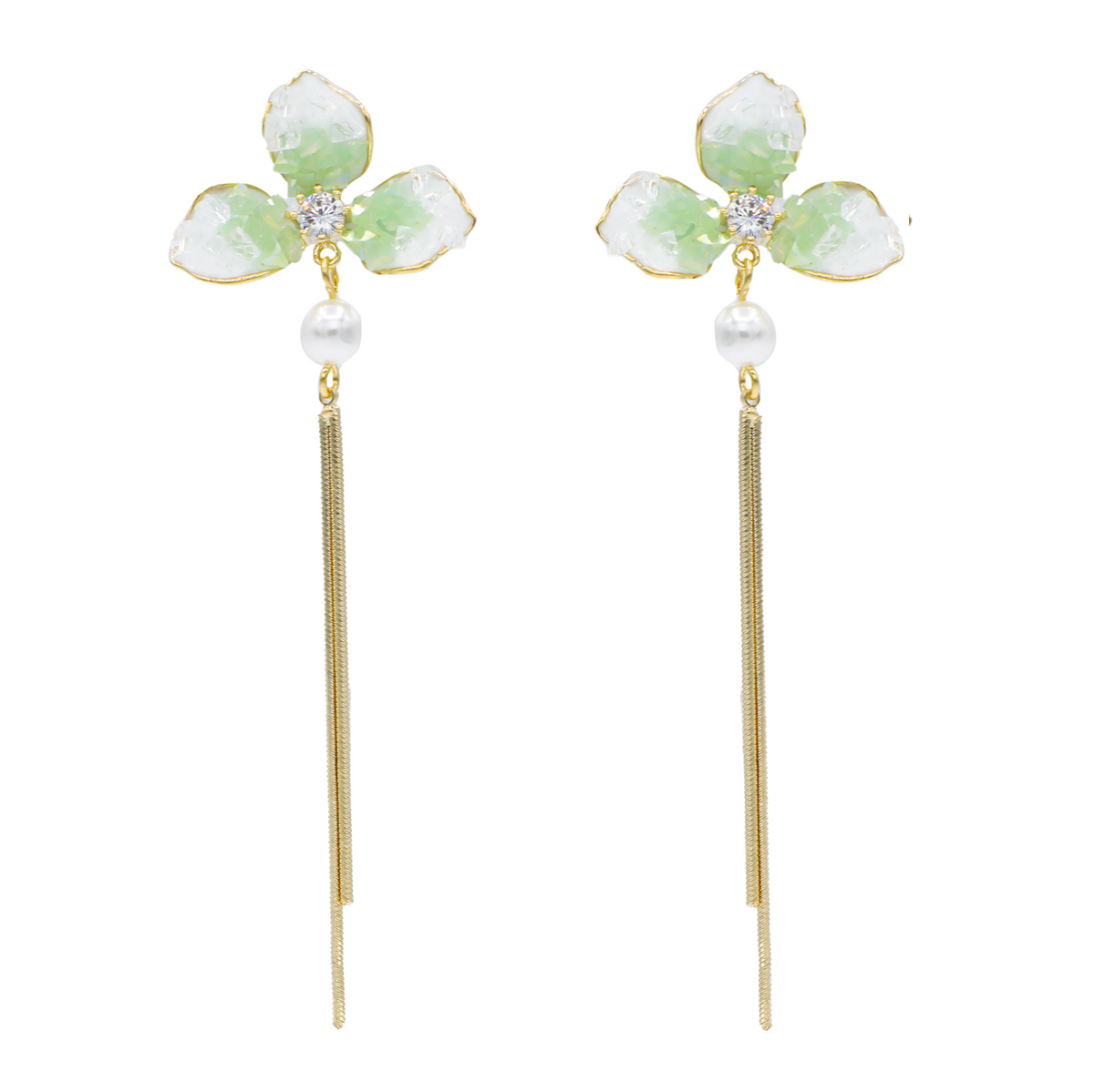 Flower Petal Drop Earring