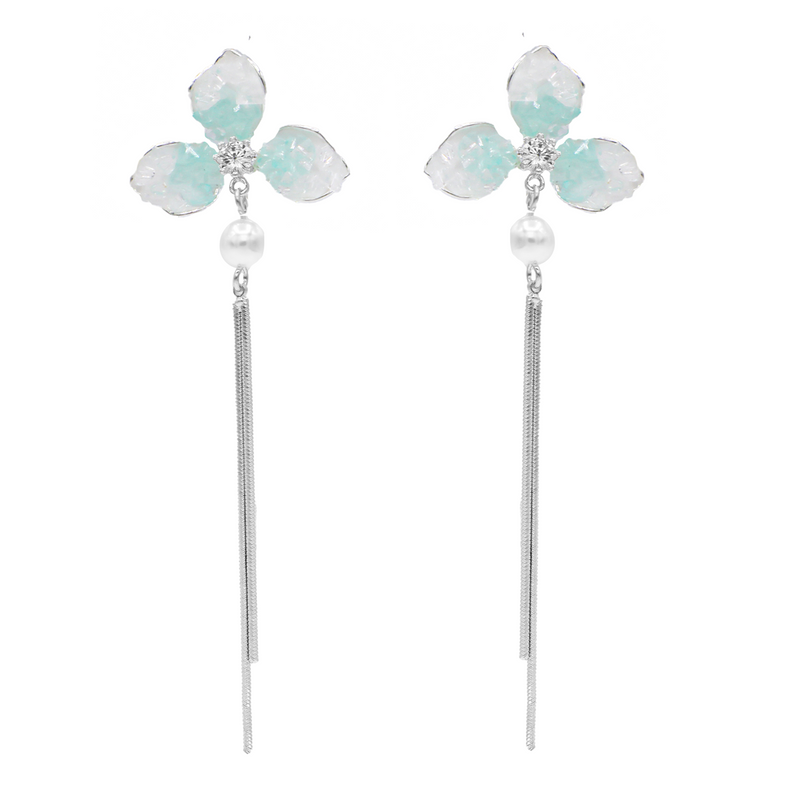 Flower Petal Drop Earring