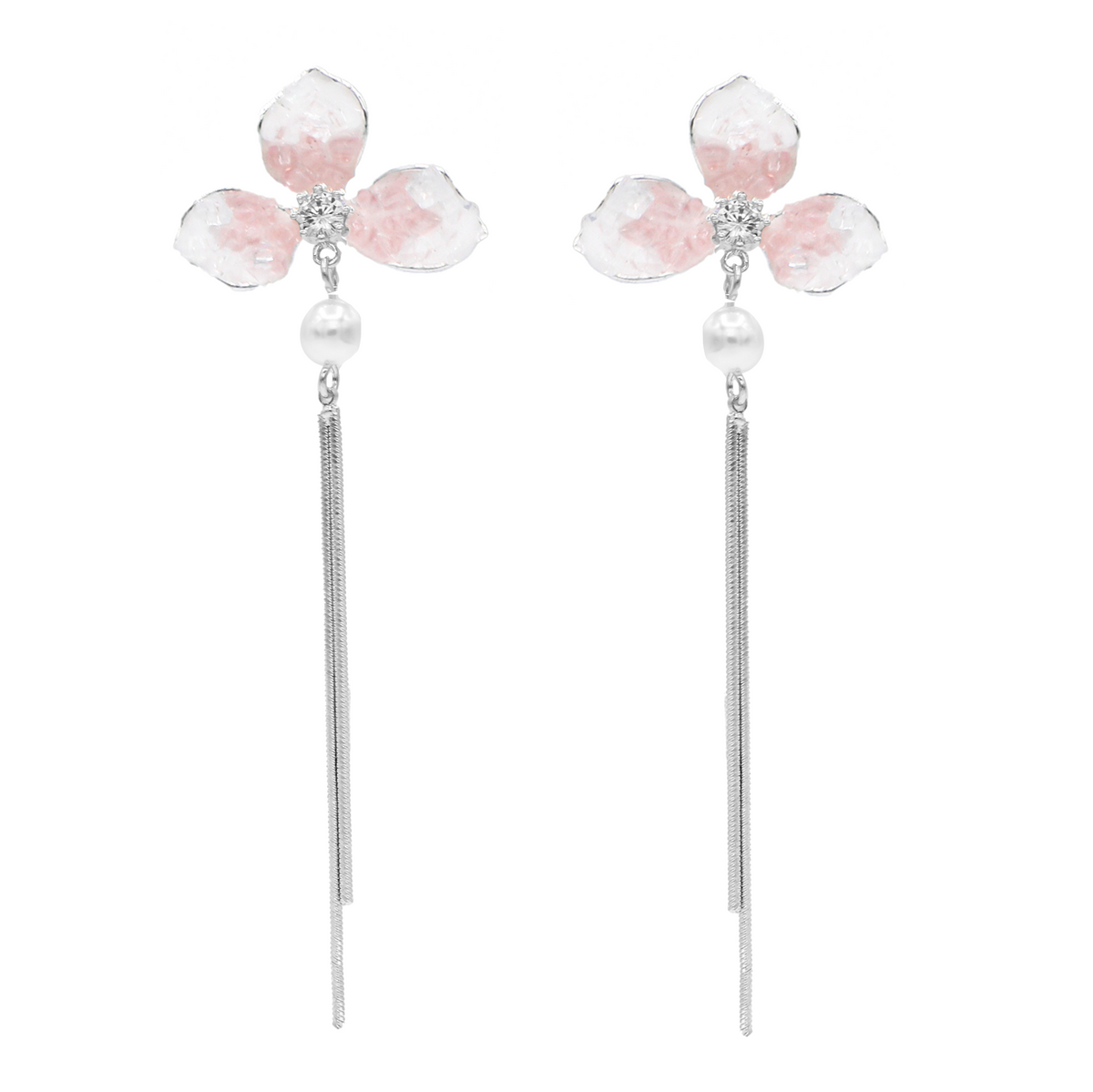 Flower Petal Drop Earring