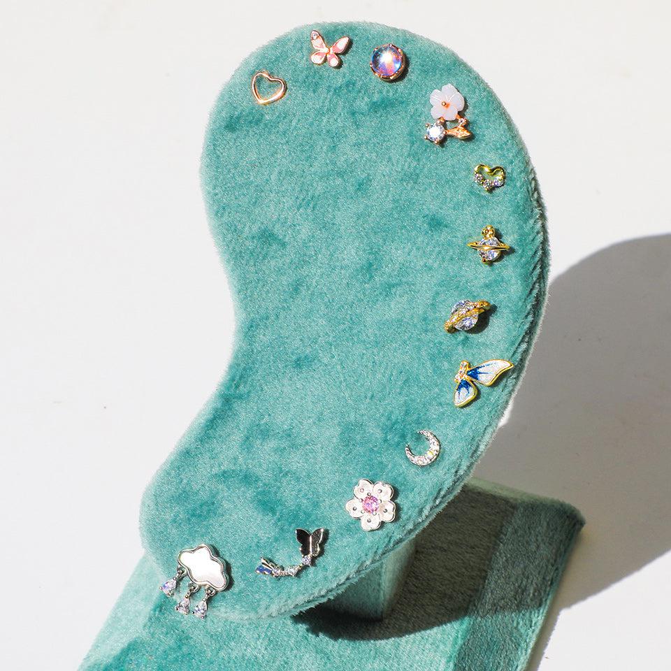 Blue Butterfly Earrings