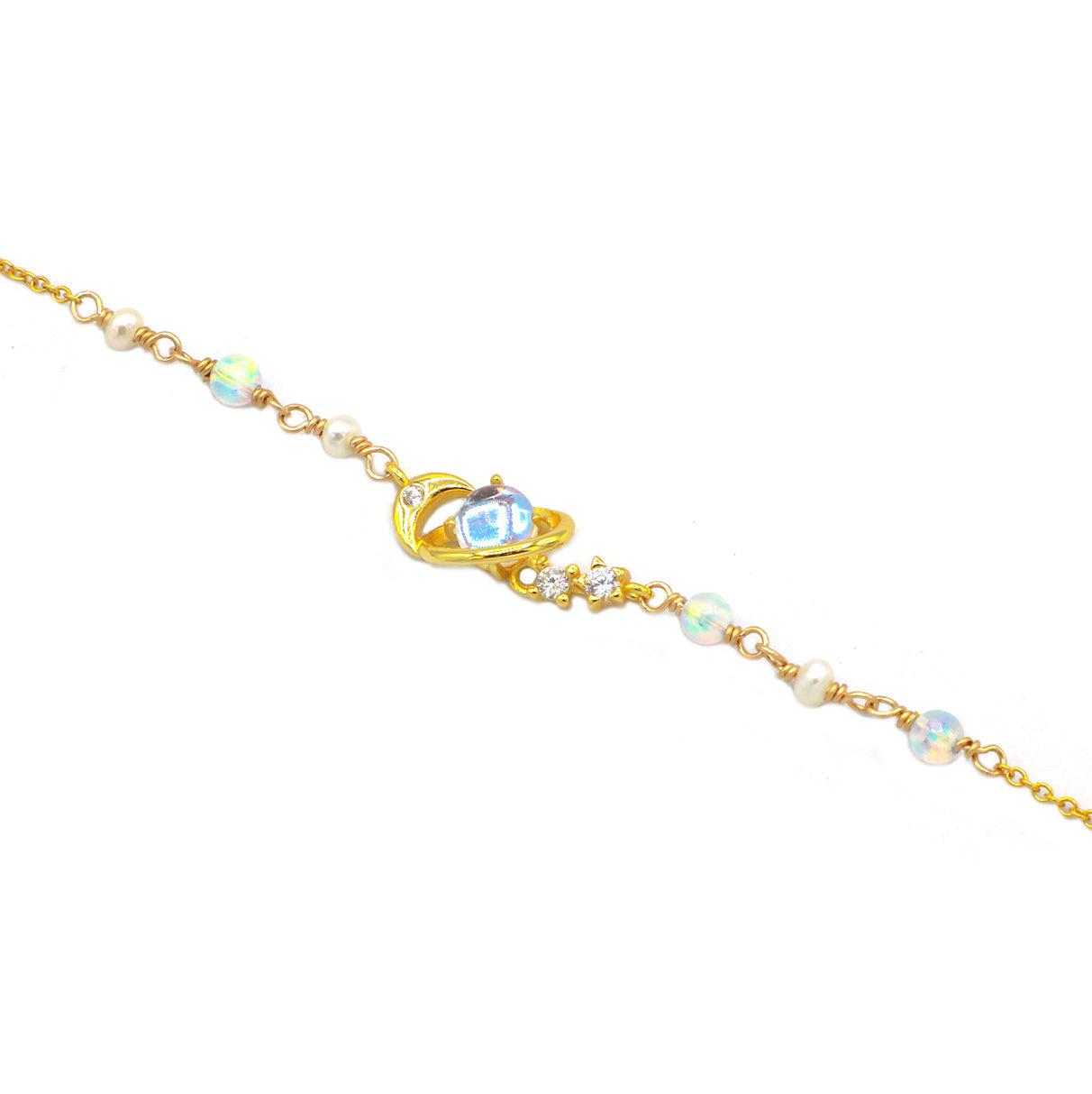 Celestial Pearl and Opal Bracelet