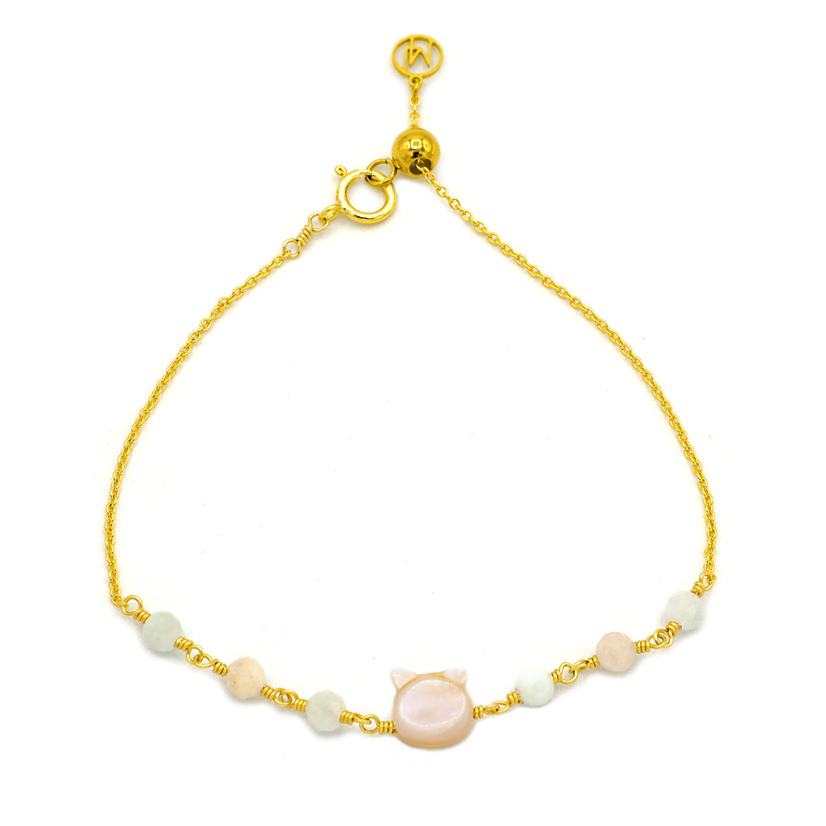 Cat Morganite Bracelet