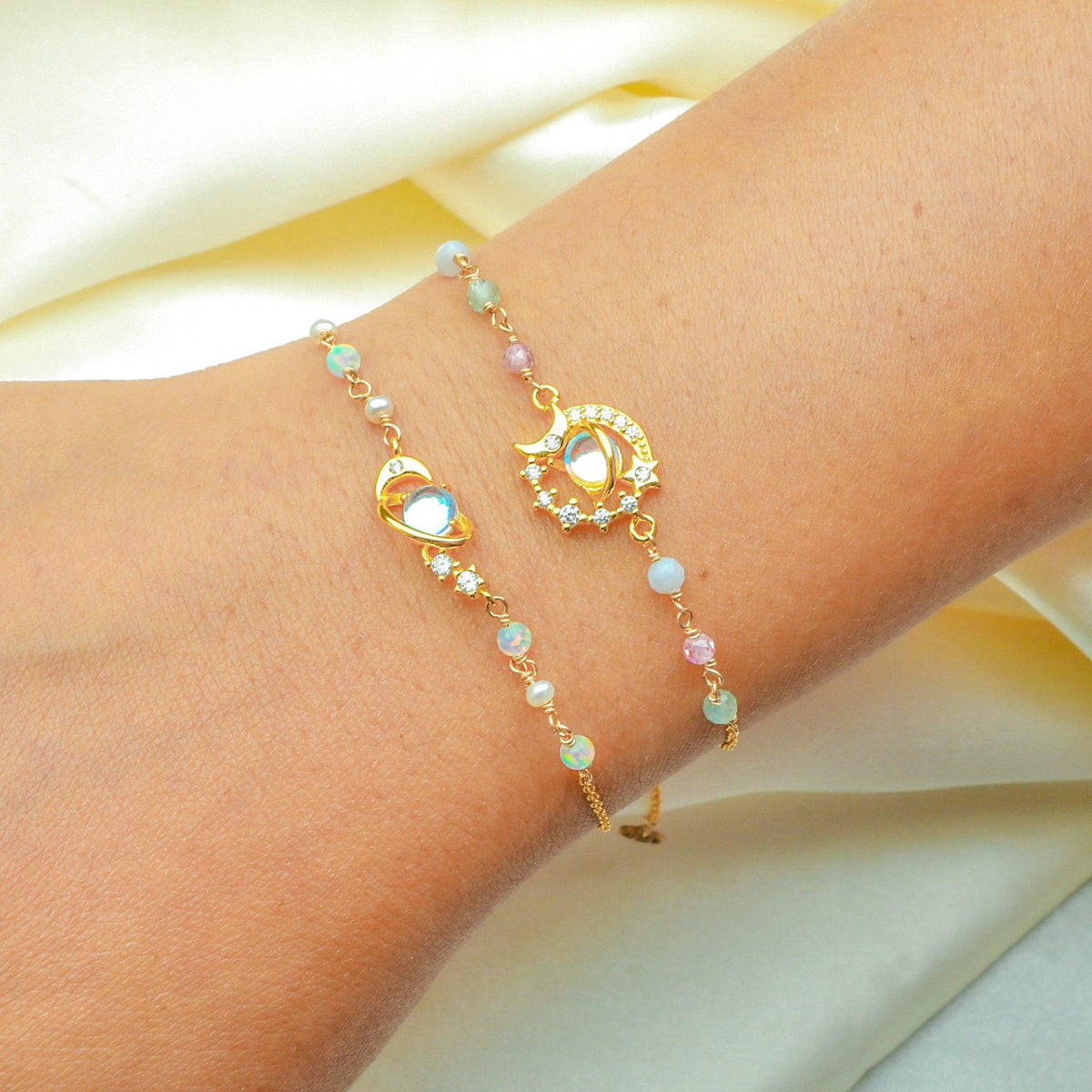 Orbit Morganite Bracelet