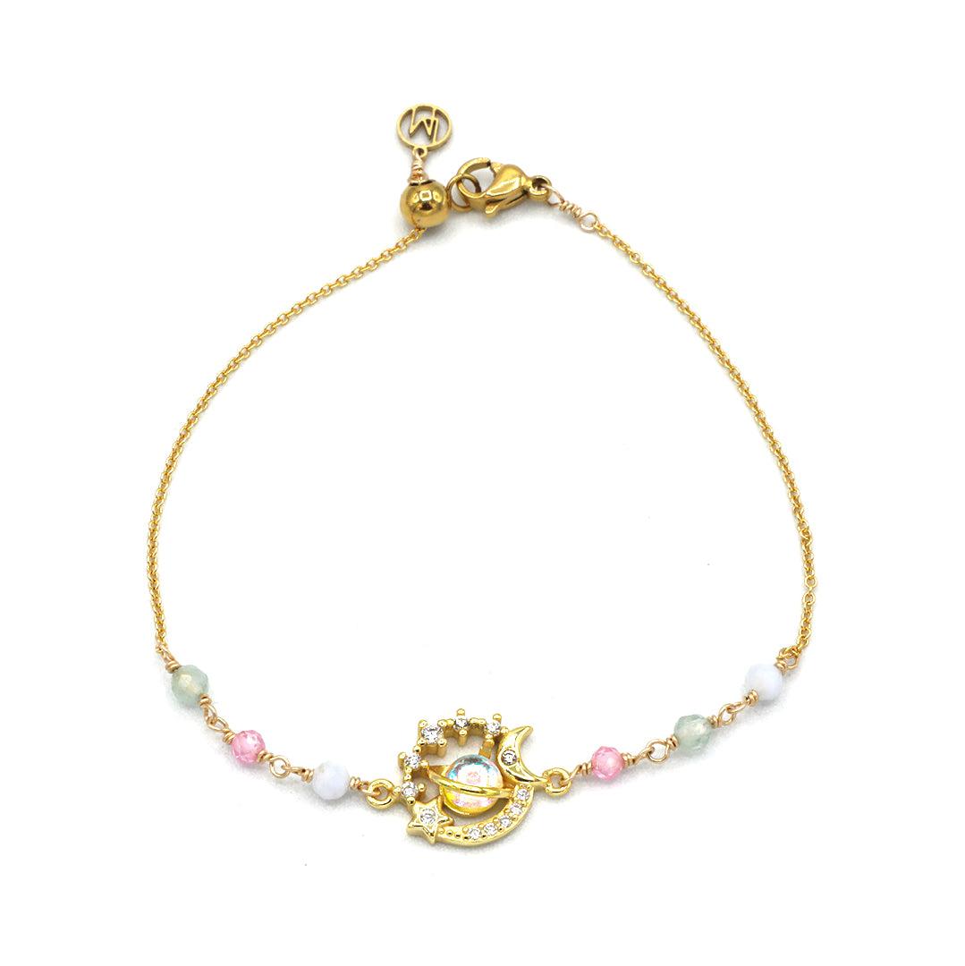 Orbit Morganite Bracelet