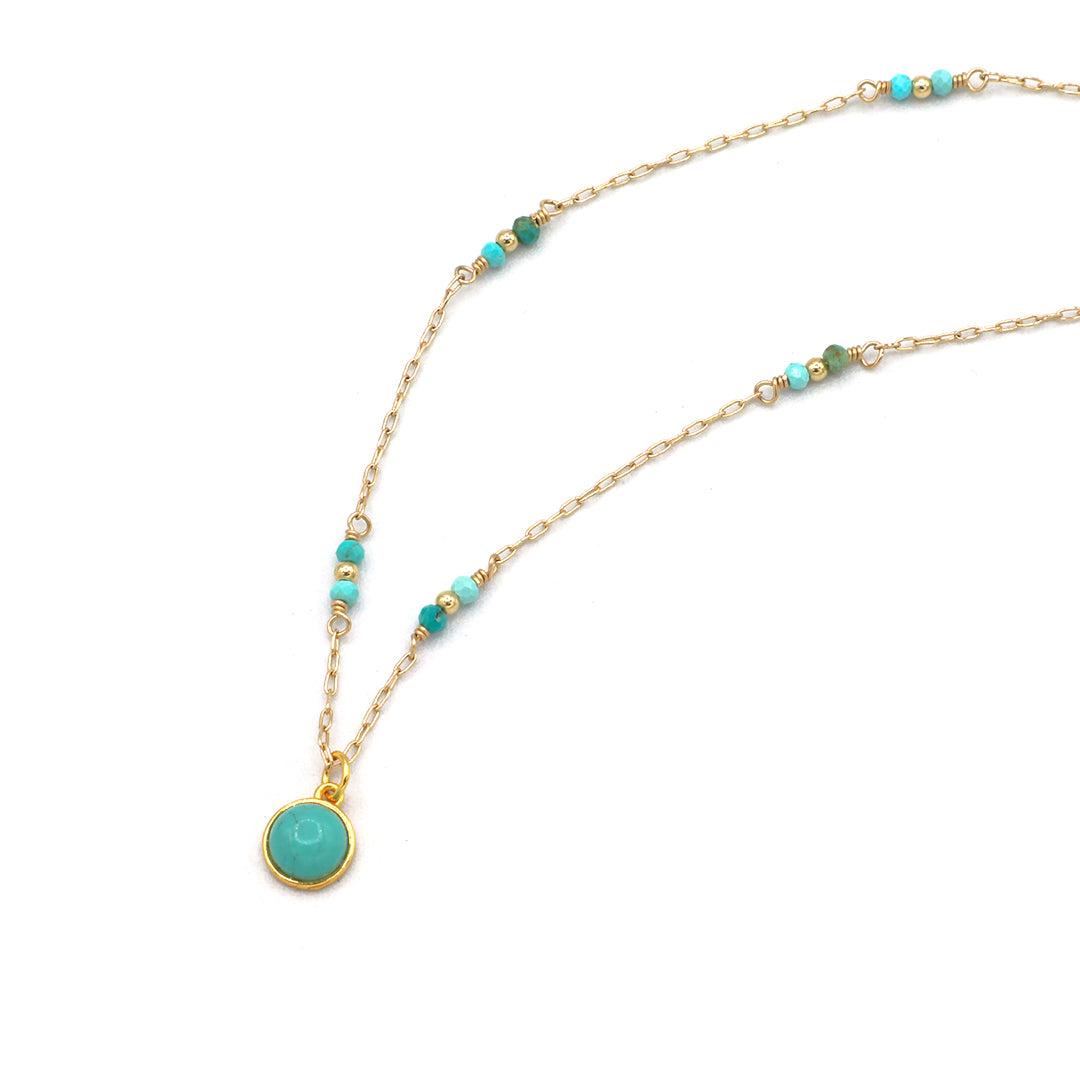 Turquoise Drop Necklace