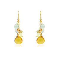 Citrine Star Earrings