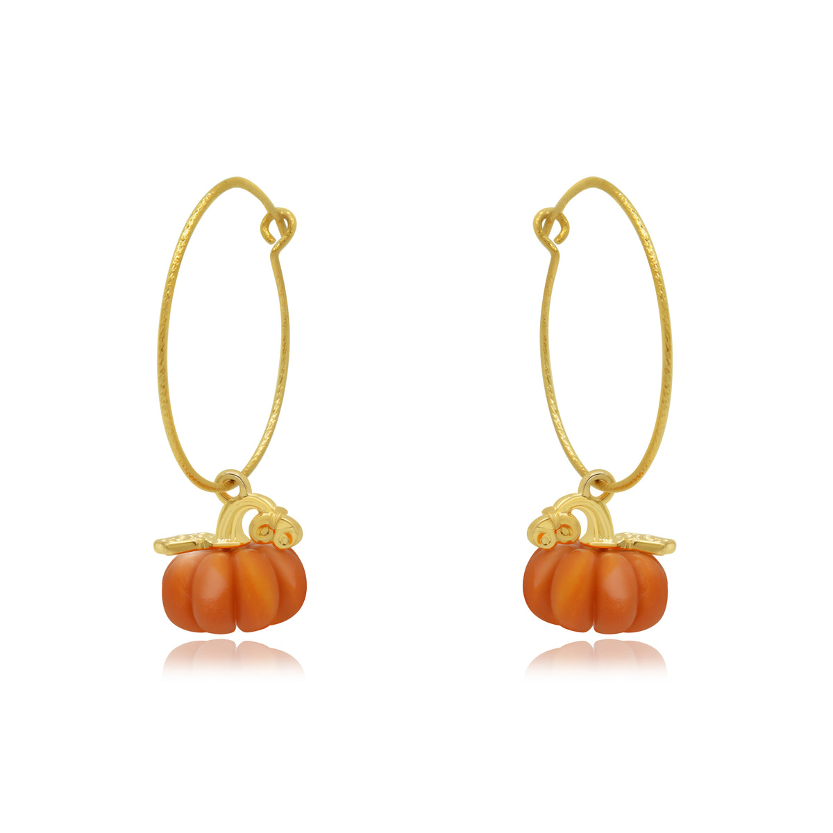 Pumpkin Spice Hoop Earrings