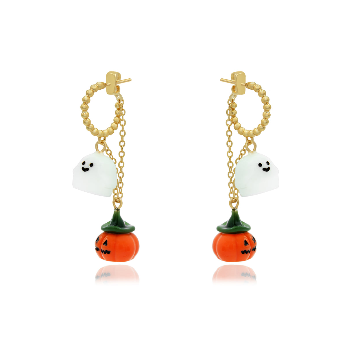 Patch and Phantom Hoop Earrings