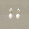 Fly with Pearl Earrings