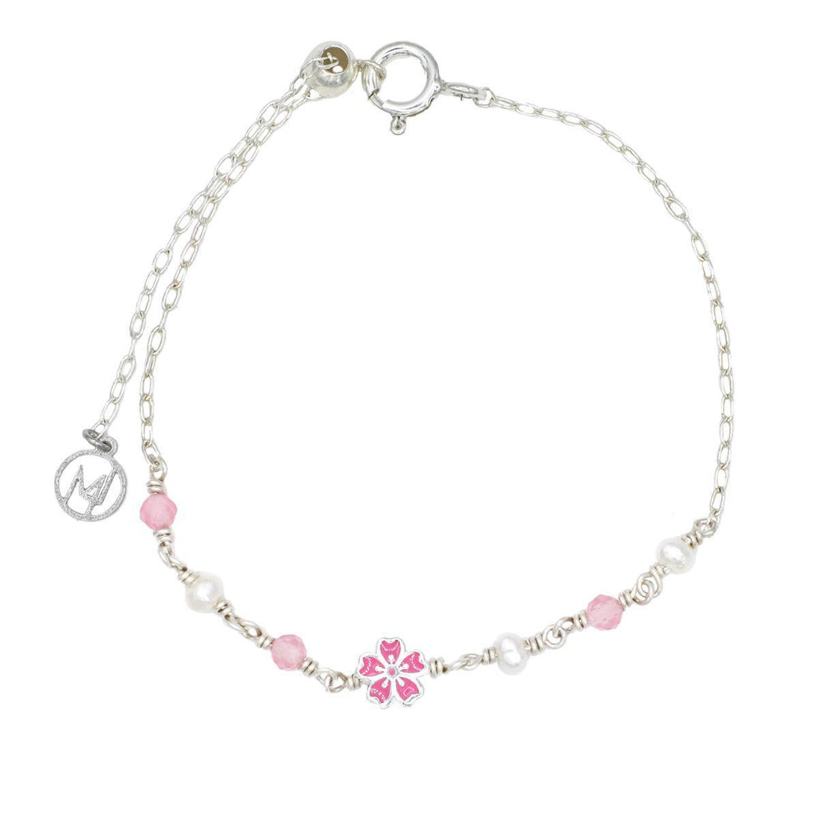 Moonlit Sakura Charm Bracelet