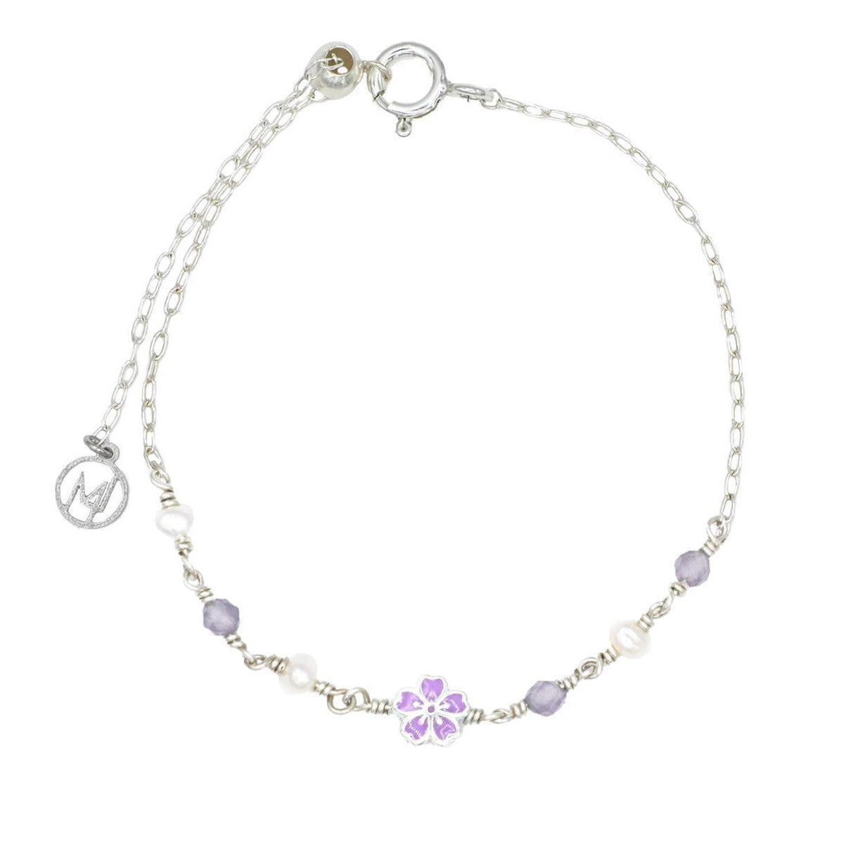 Moonlit Sakura Charm Bracelet