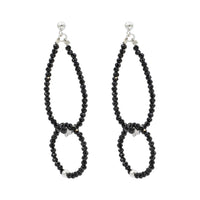 Black Onyx Loop Earrings