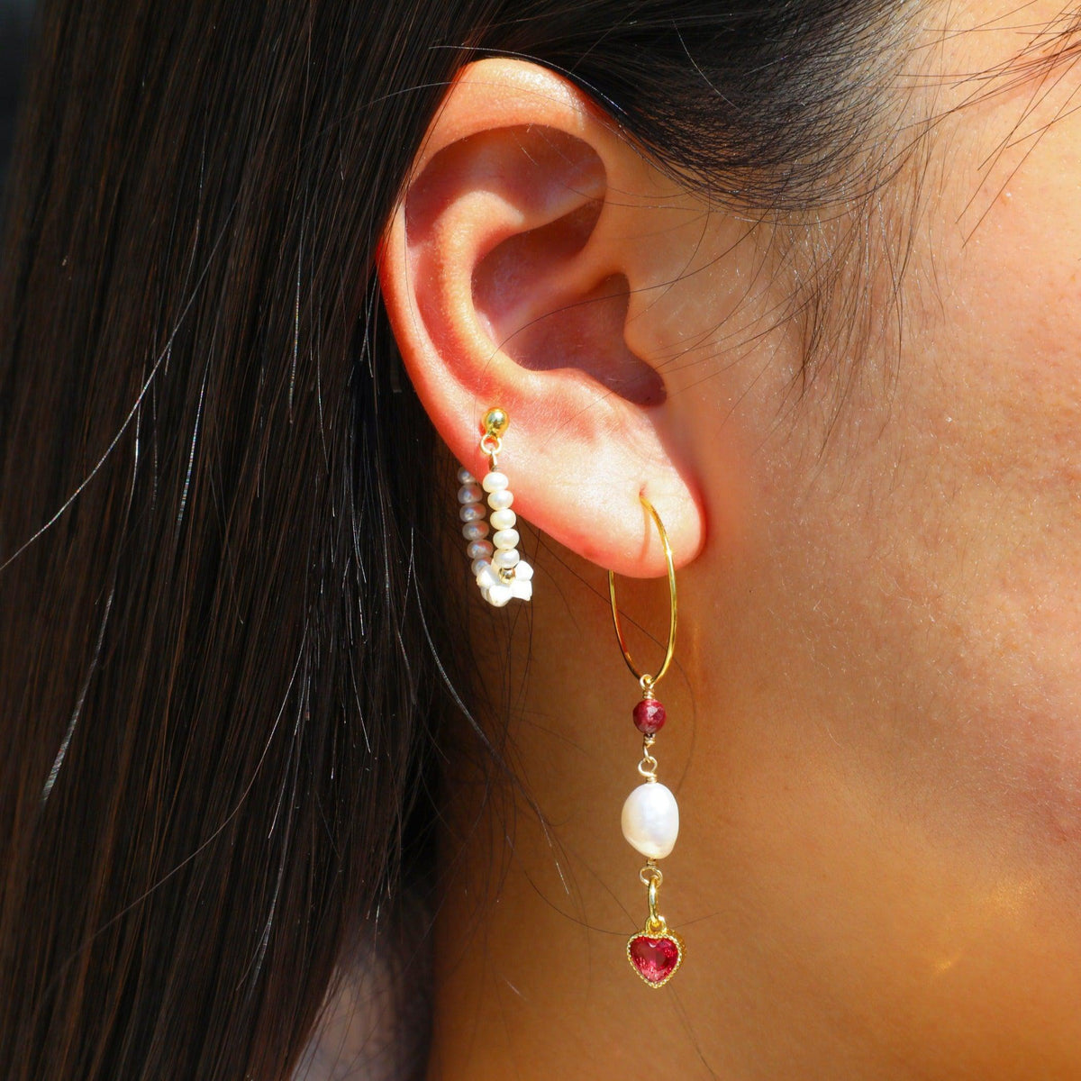 Pearl Loops Earrings